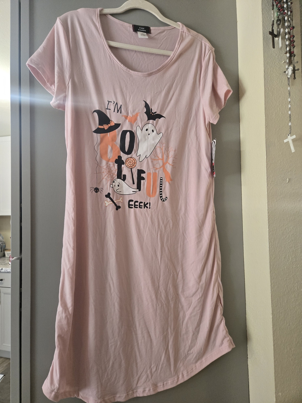 Pink Halloween Sleep Shirt Nightgown